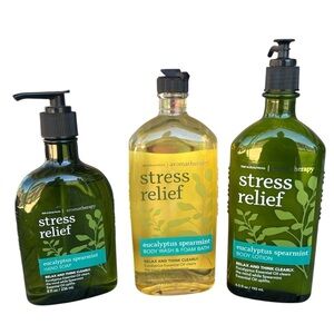 Bath & Body Works Aromatherapy Eucalyptus Spearmint 3-Piece Body Care Set NOS